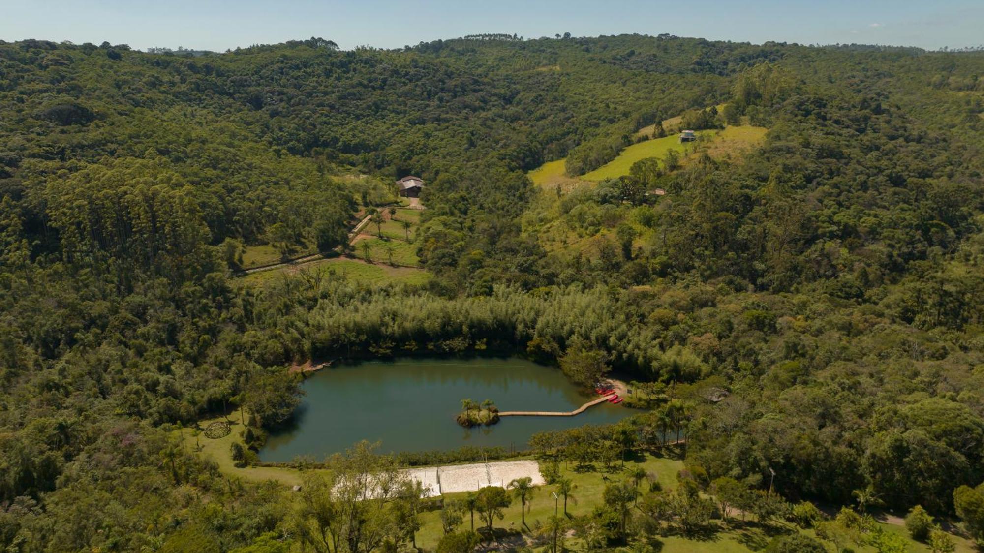 Hotel Fazenda Morros Verdes Ecolodge Ibiuna Bagian luar foto